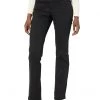 NYDJ Marilyn Flocked Double Button Waistband in Dark Enzyme Black | Jeans