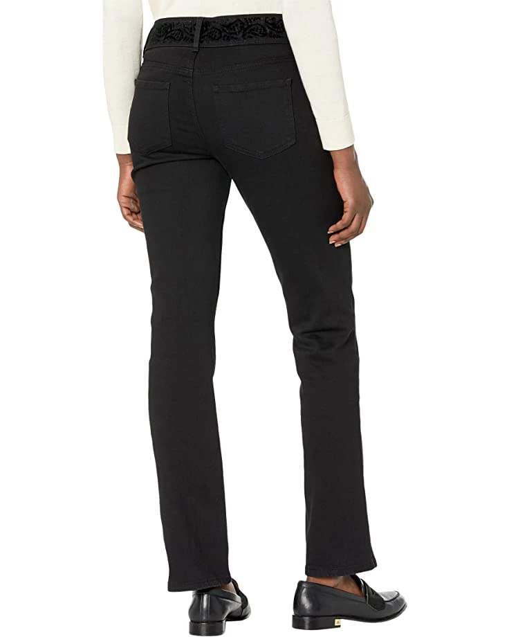 NYDJ Marilyn Flocked Double Button Waistband in Dark Enzyme Black | Jeans 2 NYDJ Marilyn Flocked Double Button Waistband in Dark Enzyme Black | Jeans - Image 2