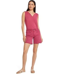 NYDJ 7" Roxanne Shorts in Orchid Flower