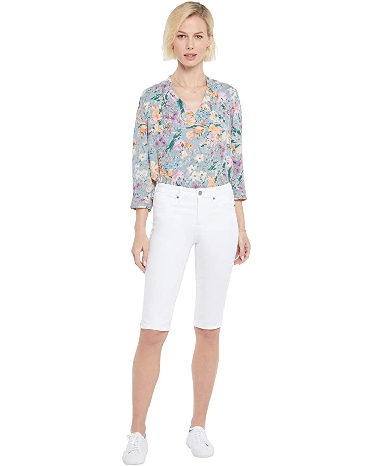 NYDJ Bike Capris w/ Rivet Sideseam in Optic White | Shorts 1 NYDJ Bike Capris w/ Rivet Sideseam in Optic White | Shorts