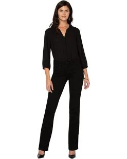 NYDJ Petite Petite Barbara Bootcut in Black | Jeans