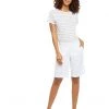 NYDJ Modern Bermuda Shorts in Stretch Linen Twill