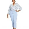 NYDJ Plus Size Plus Size Marilyn Straight Ankle in Clear Sky | Jeans