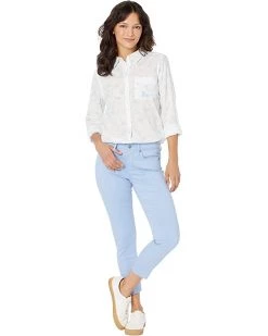 NYDJ Petite Petite Alina Leggings Ankle Raw Hem in Clear Sky | Jeans -Cheap NYDJ Store 61X DAK2DbL. AC SR736920
