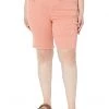 NYDJ Plus Size Plus Size Briella Shorts in Terra Cotta