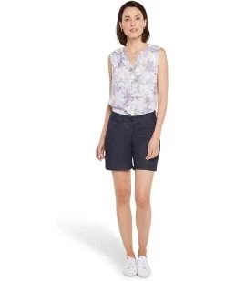 NYDJ Petite Petite 7" Shaker Shorts in Lightweight Rinse