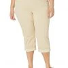 NYDJ Plus Size Plus Size Marilyn Crop Cuff in Butter | Jeans