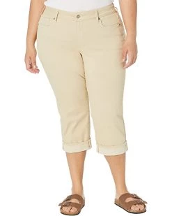 NYDJ Plus Size Plus Size Marilyn Crop Cuff in Butter | Jeans