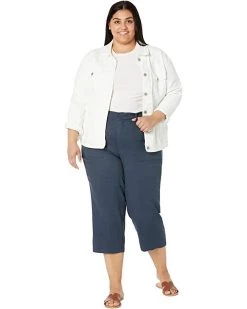 NYDJ Plus Size Plus Size Utility Pants in Stretch Linen in Olivine -Cheap NYDJ Store 61nDFTyji6L. AC SR736920