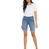 NYDJ High-Rise Ella Shorts w/ Binding Detail