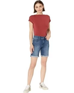 NYDJ Petite Petite Ella Shorts w/ 1" Cuff in Bluewell -Cheap NYDJ Store 61u8ki5nviL. AC SR736920