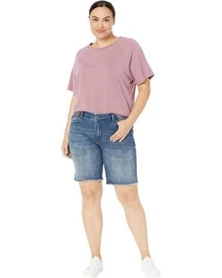 NYDJ Plus Size Plus Size Boyfriend Shorts Frayed Hems in Caliente -Cheap NYDJ Store 61vTtoZ81KL. AC SR736920