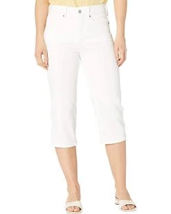 NYDJ Petite Petite Thigh Shaper Crop Jeans in Optic White