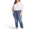 NYDJ Plus Size Plus Size Marilyn Straight Ankle in Loire | Jeans