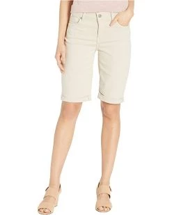 NYDJ Briella Short Roll Cuff in Feather | Shorts