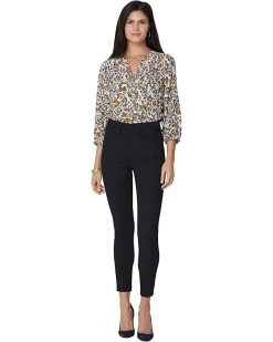 NYDJ High-Rise Ami Skinny Jeans in Black