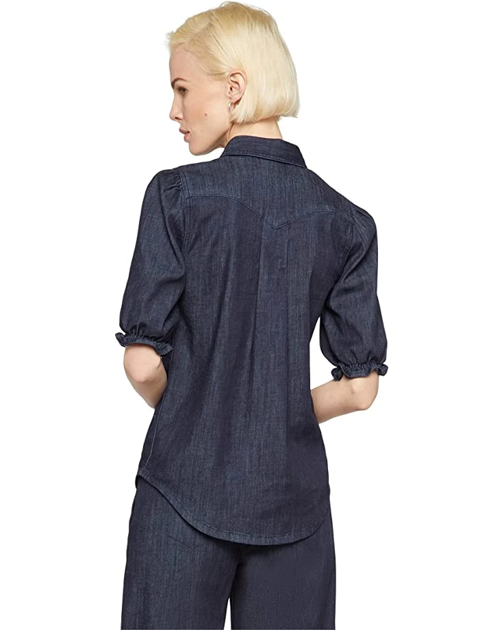 NYDJ Smocked Sleeve Denim Shirt | Shirts & Tops 2 NYDJ Smocked Sleeve Denim Shirt | Shirts & Tops - Image 2