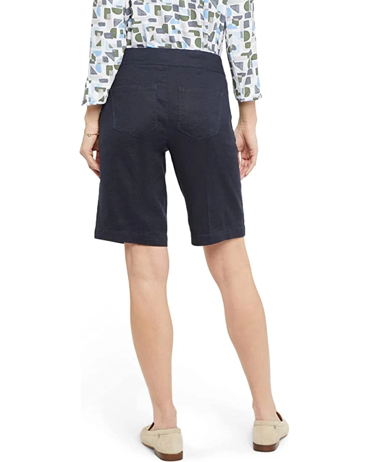 NYDJ Petite Petite Modern Bermuda Shorts in Stretch Linen Twill 2 NYDJ Petite Petite Modern Bermuda Shorts in Stretch Linen Twill - Image 2