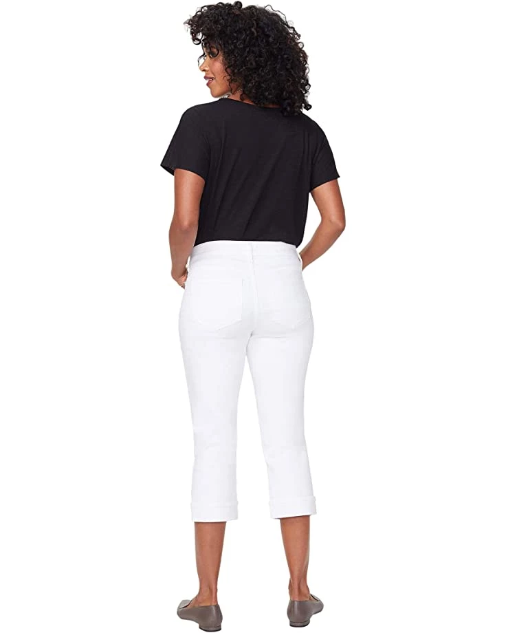 NYDJ Marilyn Crop Cuff Jeans in Optic White 6 NYDJ Marilyn Crop Cuff Jeans in Optic White - Image 6