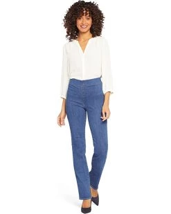 NYDJ Pull-On Marilyn Straight in Waterfall | Jeans