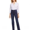 NYDJ High-Rise Marilyn Straight Hollywood Waistband in Underground | Jeans