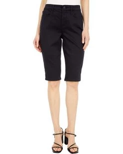 NYDJ Knee Length Denim Capris in Black | Shorts