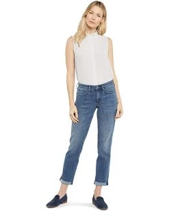 NYDJ Petite Petite Margot Girlfriend Jeans in Caliente
