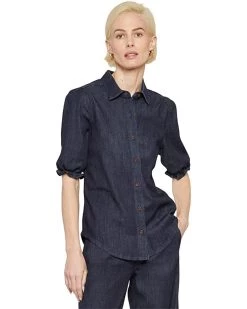 NYDJ Smocked Sleeve Denim Shirt | Shirts & Tops