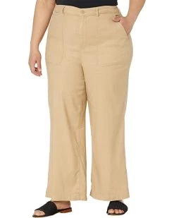 NYDJ Plus Size Plus Size High-Waisted Wide Leg Ankle Stretch Linen Twill Pants -Cheap NYDJ Store 71OHlRs8CuL. AC SR736920