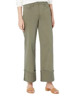 NYDJ Teresa Wide Leg Wide Cuff in Ripe Olive | Jeans