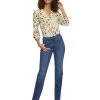 NYDJ High-Rise Marilyn Straight Jeans in Saybrook