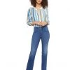 NYDJ High-Rise Marilyn Straight Hollywood Waistband in Rendezvous | Jeans