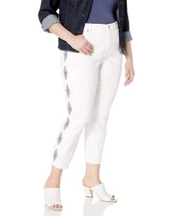 NYDJ Women's Plus Size Ami Ankle Jean with Embroidery | Jeans