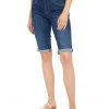 NYDJ Pull-On 12.5" Denim Bermuda Shorts in Clean Marcel