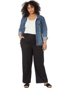 NYDJ Plus Size Plus Size High-Waisted Wide Leg Ankle Stretch Linen Twill Pants -Cheap NYDJ Store 71s7C8coJwL. AC SR736920