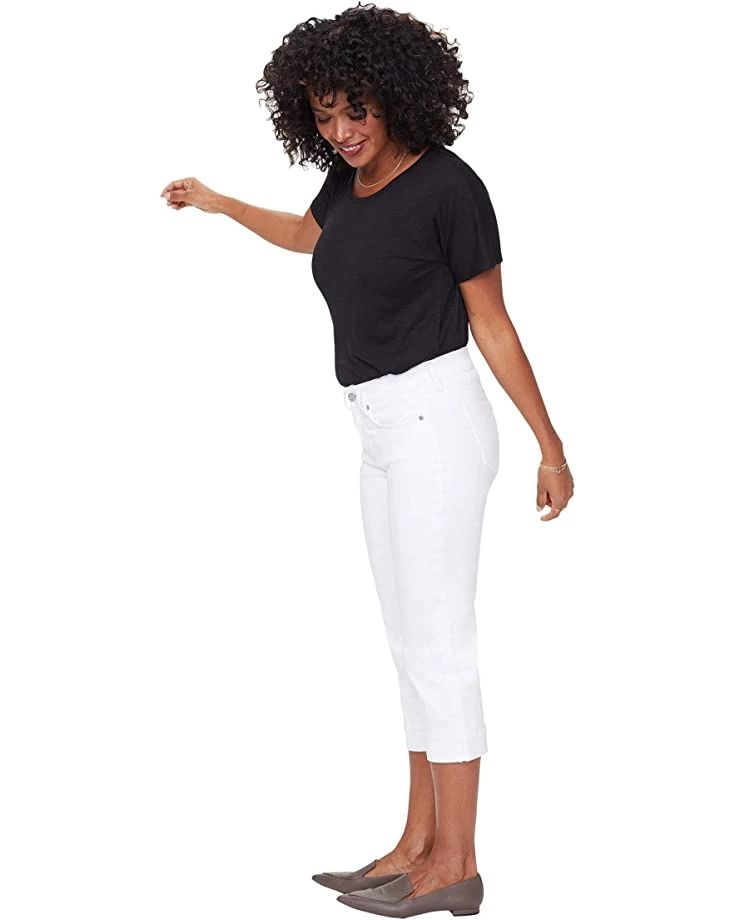 NYDJ Marilyn Crop Cuff Jeans in Optic White 7 NYDJ Marilyn Crop Cuff Jeans in Optic White - Image 7