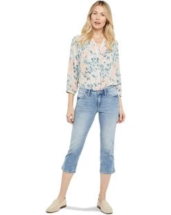 NYDJ Chloe Capris Double Needle Slits in Quinta | Jeans