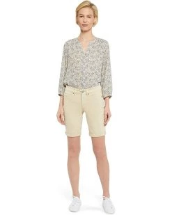 NYDJ Ella Shorts w/ 1" Cuff in Butter