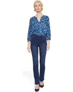 NYDJ Petite Petite Pull-On Marilyn Straight in Blue Star | Jeans