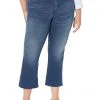 NYDJ Plus Size Plus Size Fiona Uplift Slim Flare Ankle in Dazzling | Jeans