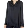 NYDJ Women's Satin Tunic with Lace Trim | Shirts & Tops