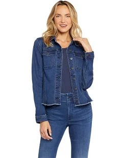 NYDJ Frayed Hem Denim Jacket | Coats & Outerwear 10 NYDJ Frayed Hem Denim Jacket | Coats & Outerwear -Cheap NYDJ Store 81B ZbTtQWL. AC SR736920