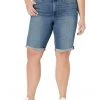 NYDJ Plus Size Plus Size Briella Shorts Roll Cuff in Landslide