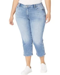 NYDJ Plus Size Plus Size Chloe Capris Double Needle Slits in Quinta | Jeans