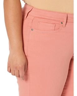 NYDJ Plus Size Plus Size Ella Shorts w/ 1" Cuff in Terra Cotta -Cheap NYDJ Store 81etDLEFzYL. AC SR736920