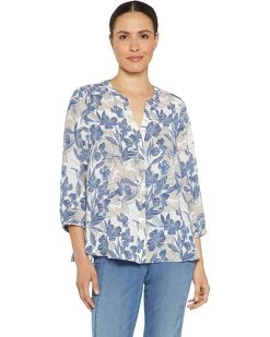 NYDJ Blouse w/ Pleated Back | Shirts & Tops