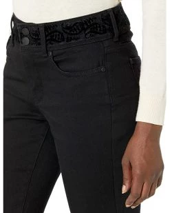 NYDJ Marilyn Flocked Double Button Waistband in Dark Enzyme Black | Jeans 6 NYDJ Marilyn Flocked Double Button Waistband in Dark Enzyme Black | Jeans -Cheap NYDJ Store 81paLk4VqoL. AC SR736920