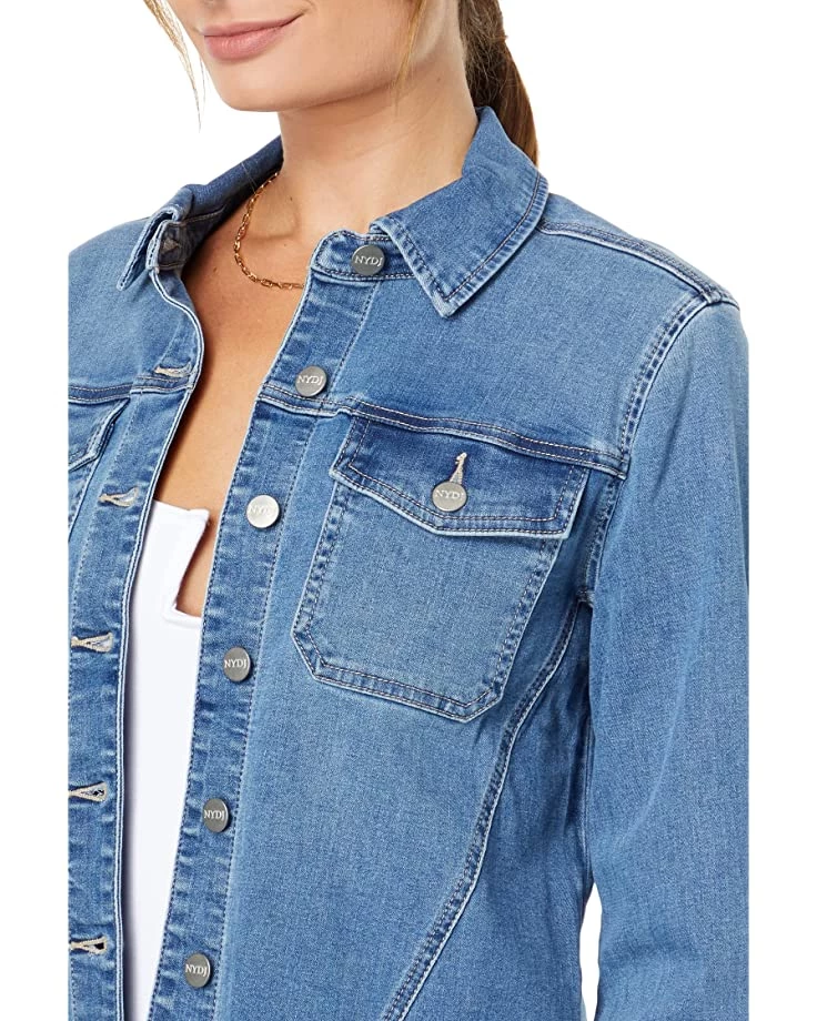 NYDJ Frayed Hem Denim Jacket | Coats & Outerwear 3 NYDJ Frayed Hem Denim Jacket | Coats & Outerwear - Image 3