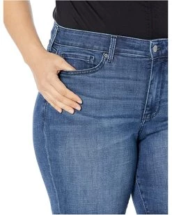 NYDJ Plus Size Plus Size Ella Shorts with Sideseam Slits in Bluewell -Cheap NYDJ Store 91S8bKUKyJL. AC SR736920